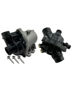 Electric Water Pump + Thermostat FOR 135i 335i 335is 535i AWD 740i X6 Z4 N54 3.0