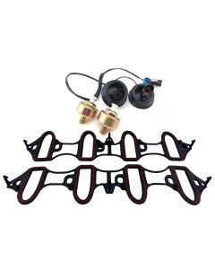 Knock Sensor Harness Intake Manifold Gasket Set FOR Silverado Sierra 4.8 5.3 6L