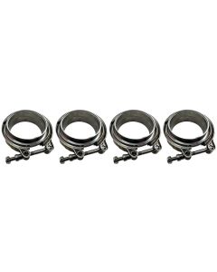 3.5'' V-Band Male Female Flange & Clamps Kit Turbo Exhaust Pipes STAINLESS STEEL
