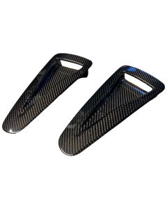 FITS 2007+ R35 Carbon Fiber Hood Vent Air Inlet Trim VR38DETT Twin Turbo 3.8L V6