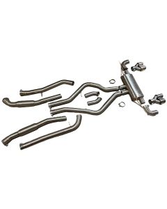 Dual 3" to Quad Tip Exhaust System for 10-14 E71 X6M E70 X5M 4.4L S63 Twin Turbo