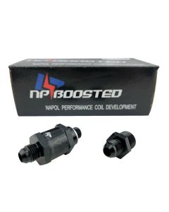 Outlet AN Check Valve 6AN M12x1.5 + Inlet AN6 For Bosch 044 Fuel Pump 0580254044