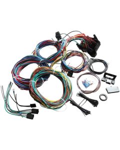 Universal 21 Circuit 17 Fuse Wiring Harness for GM Chevy Mopar Ford Jeep Hotrods