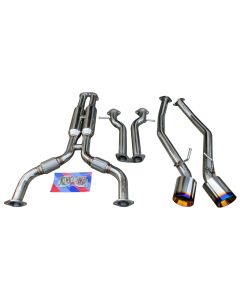 Dual Exhaust Upgrade Burnt Tips Stainless Steel fits 2009-2019 370Z Z34 3.7L V6