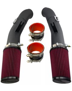 3.5" Dual Cold Air Intake to 89mm Turbo Inlets fits R35 GT-R GTR VR38DETT 3.8 V6