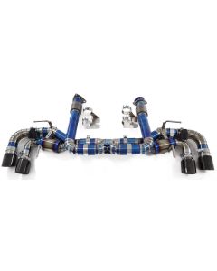 3" Dual Full Titanium Quad Tip Valved Exhaust System for 20+ Corvette C8 6.2L V8