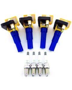 SUBARU IMPREZA WRX 02-05 IGNITION COIL PACKS LEGACY NGK SPARK PLUGS B4 FORESTER