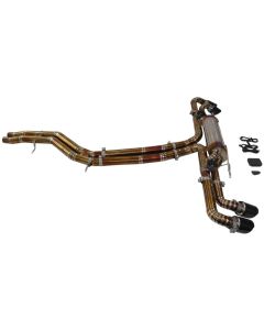 3" Burnt Titanium Catback Exhaust System Quad Tips fits 18+ Urus 4.0L Twin Turbo