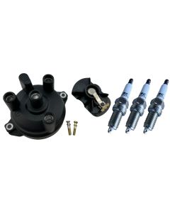 Spark Plug Ignition Kit Cap Rotor for Carry MiniCab Jimny TuneUp F6A 660cc 3 Cyl