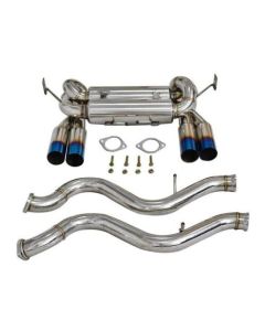 Hi FLow Dual 2.5" Exhaust System + 3" Quad Burnt Tips for 2008-13 M3 E90 E92 E93