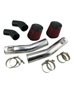 Twin 3" Hi Flow Cold Air Intake for 2008+ fits Nissan R35 GT-R GTR 3.8L T-Bolt Clamps