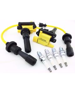 1996-2006 LANCER IGNITION COILS & WIRES SET EVO IV V VI VII VIII IX NGK SPLUGS