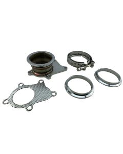 T3 T3/T4 5 Bolt Turbo Downpipe Flange To 3" V Band Clamp Conversion Adapter Kit