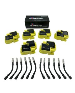6 Pack Ignition Spark Coil Packs & Plug Wire Sets for CLK ML320 ML350 S350 SLK32