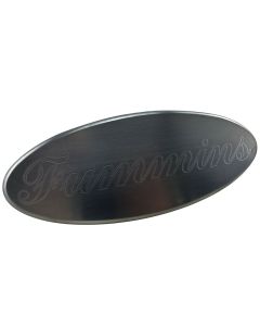 Billet Aluminum Grill Tailgate Oval Emblem 9" Fummins Swap Badge for F250 F350