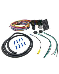 12 Circuit Universal Main Wiring Harness Kit Muscle Car Hot Rod Street Rat Rod