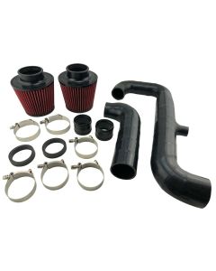 1.75" Relocated Silicone Hi Flow Air Intake Inlet Kit for 07-10 135i 335i N54 3L