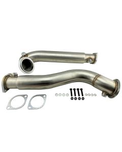 3" Performance Twin Turbo Downpipe Set for 2008 2009 2010 535i 535Xi E60 N54 3.0