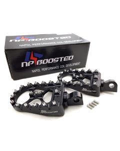 1990-2017 HARLEY SPORTSTER DYNA IRON 883 FATBOY BLACK POWDER COATED XD WIDE PEGS