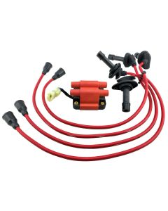 IGNITION COIL SPARK PLUG WIRES for 96-98 JDM IMPREZA WRX STI FORESTER 2.0L V3 V4