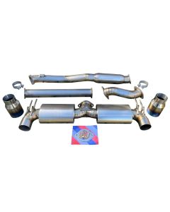 Titanium Exhaust & Muffler for 2008-15 Lancer Evolution EVO X 10 CZ4A 2.0L Turbo