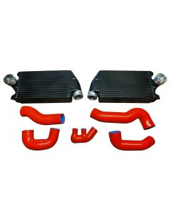 Upgraded Turbo Intercoolers & Silicon Hose Kit for 01-09 911 996 997 TT GT2 3.6L