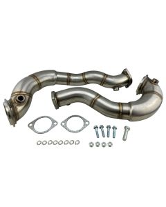 E90 E91 E92 E93 N54 Twin Turbo Exhaust Downpipe for 2007-2011 335Xi TT N54 AWD 335i X-Drive 3.0L I6 All Wheel Drive