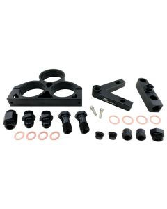 60mm X3 EXTERNAL Mount Inline FUEL PUMP TRIPLE BRACKET Kit for 044 BOSCH STYLE