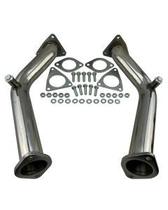 Hi Flow Exhaust Downpipe Test Pipe for 350Z 370Z G35 G37 Q50 Q60 VQ35HR VQ37HR