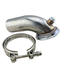 Stainless Downpipe Elbow 90° for Holset Turbo HY35 HE351 VBand Flange Clamp 4"