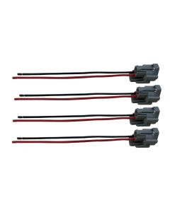 4 Fuel Injector Wire Harness Repair Plugs + Loom Kit for 04-08 RX-8 RX8 Top Feed