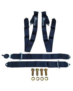 4 POINT BOLT IN CAMLOCK QUICK RELEASE JDM RACING SEAT BELT SHOULDER HARNESS 3"