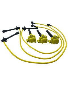 3 Ignition Coil Packs + 8mm Plug Wires for 95-04 4Runner T100 Tacoma Tundra 3.4L