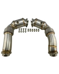 3" HiFlow Exhaust Downpipes S63 for 2010-2013 4.4L V8 Twin Turbo X5M X6M E70 E71