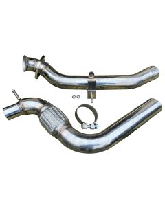 3" Performance Turbo Elbow Outlet Exhaust Downpipe for 15+ Mustang Ecoboost 2.3L
