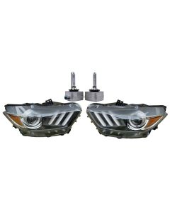 2 Projector HID Headlights Headlamps Head Lights w/ D3S Bulbs for 15-17 Mustang