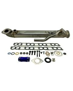 Diesel Exhaust Cooler Kit + Intake Gaskets for 2004-12 Powerstroke 6.0L Turbo V8