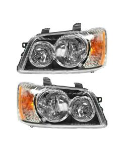 Headlights Headlamps Left & Right Pair Set NEW for 01-03 Toyota Highlander