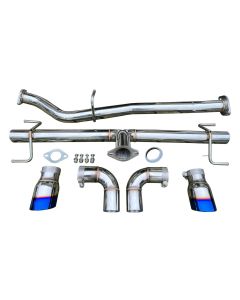 2.5" Stainless Steel Exhaust System w/ Dual 3.5" Tips FOR 2004-11 RX8 RX-8 1.3L