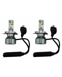 LED Headlights Set H4 HB2 9003 Hi + Low Beams 6000K Super White Head Lamp Bulbs