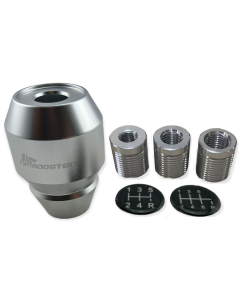 JDM SILVER MANUAL TRANSMISSION GEAR SHIFT KNOB M8x1.25 M10x1.5 M12x1.25 M18x1.5