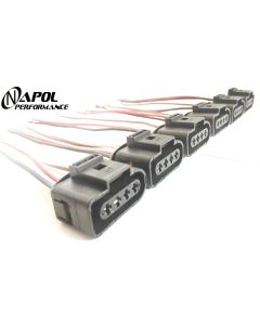 AUDI VW IGNITION COIL CONNECTOR REPAIR KIT HARNESS PLUG WIRING A4 RS4 S6 A8 A6 
