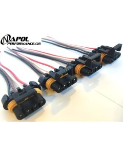 4 X LS1 LS6 IGNITION COIL WIRING HARNESS PIGTAIL CONNECTOR GM CAMARO CORVETTE 