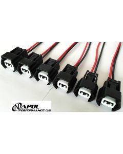 NISSAN R32 300ZX FUEL INJECTOR CONNECTORS PIGTAIL HARNESS 200ZX SILVIA 240SX J30