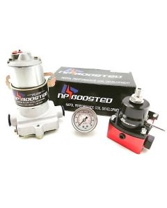 14PSI High Flow Electric Fuel Pump 140GPH Universal Regulator & Pressure Gauge