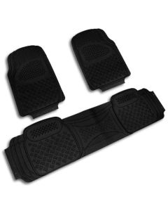Spec-D MAT-3001BLK Black All Weather Floor Mats 3pcs
