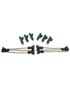 6 pcs 0280155968 Green Giant Fuel Injector fits Bosch 42lb Racing 440cc EV1 16mm