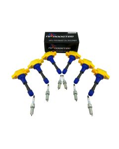 6 Pack Ignition Coils for Nissan GTR R35 VR38DETT GT-R & NGK Spark Plugs 93026