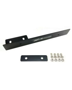 Universal Front Bumper License Plate Mounting Bracket Side Mount Relocation Kit