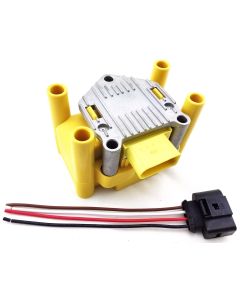 1999 2000 2001 IGNITION COIL VOLKSWAGEN VW 2.0 GOLF BEETLE JETTA & WIRE HARNESS